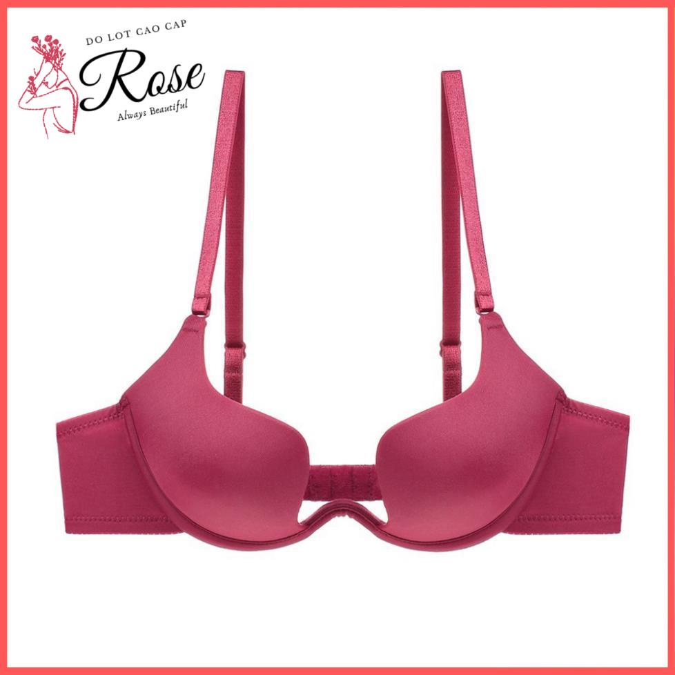 Áo Lót Nữ Áo Ngực CÓ GỌNG Khoét Sâu Chuyên Dụng Mặc Váy Áo Hở Lưng Gợi Cảm - Rose 8867