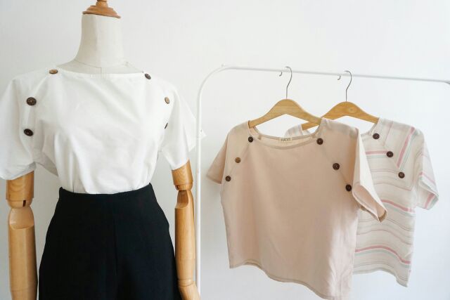 ÁO KIỂU LINEN RAP LĂNG LUCETFASHION