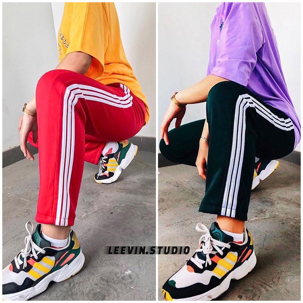 [Mã FAMAYWA giảm 10K đơn 50K] Quần Baggy Nữ Nam ỐNG SUÔNG 3 Sọc UNISEX - Kiểu dáng quần thể thao nam nữ 3 line - | BigBuy360 - bigbuy360.vn