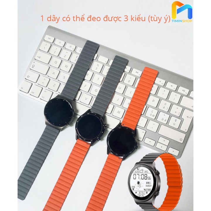 Dây đeo Xiaomi Mi Watch/ Haylou Solar LS05/ RT LS05S - Silicone, khóa nam châm