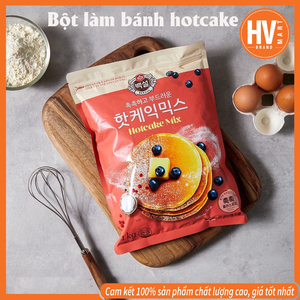 [Hàng Hot] Bột Làm Bánh Hotcake Mix Beksul Hàn Quốc loại 500g - 1kg