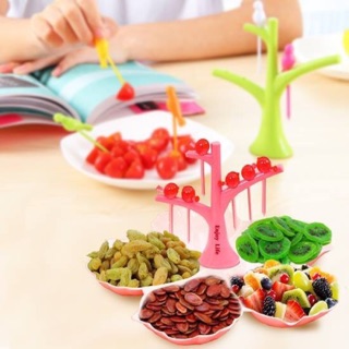 Khay đựng hoa quả bánh mứt kèm xiên