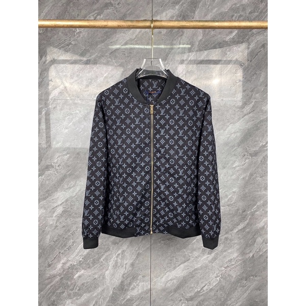 Áo khoác bomber nam LV Louis Vuitton 2 lớp họa tiết Monogram cao cấp