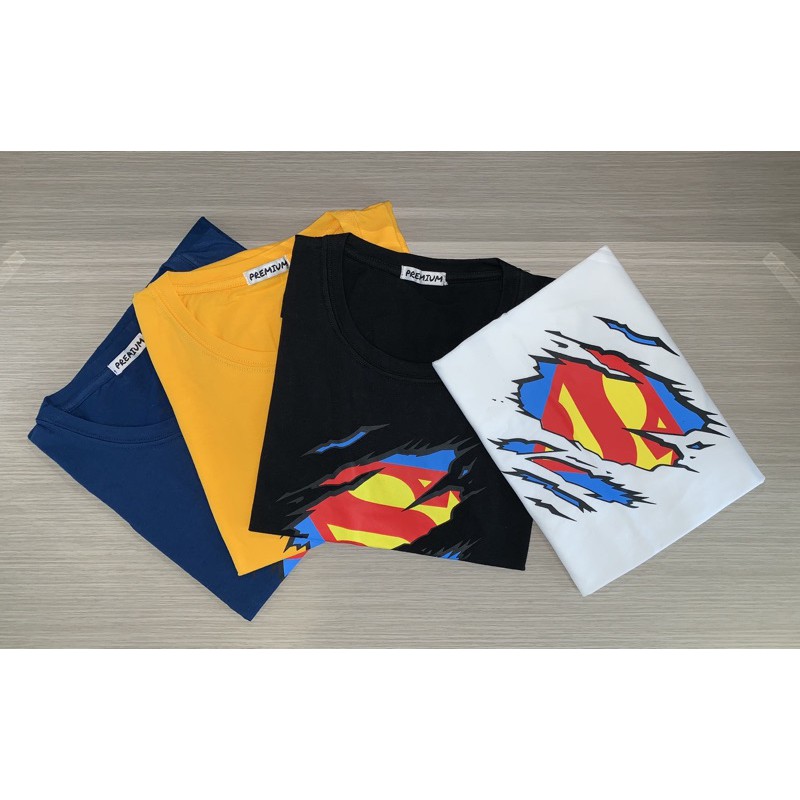 Áo Thun Chất Liệu 100% Cotton In Hình Superman Cho Nữ