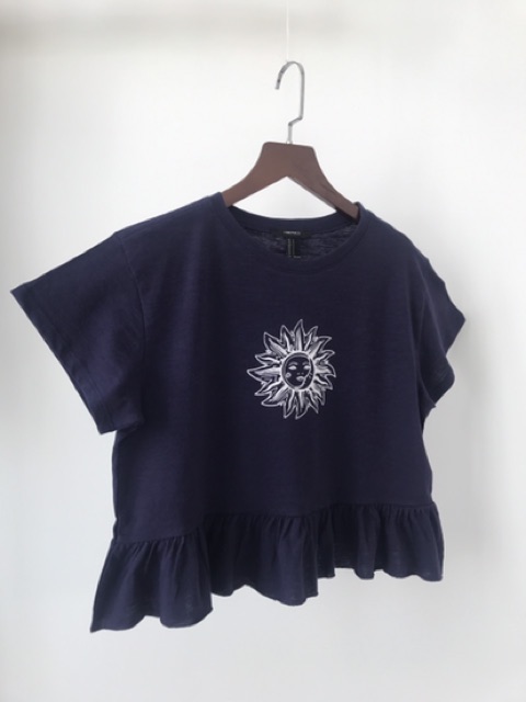 Áo babydoll F21 in hình mặt trời