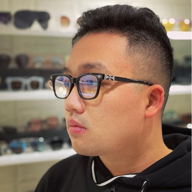 Gọng kính nam nữ nhựa đẹp chống tia UV cao cấp Chrome Hearts Wanna Hang COX UCKER WHCH22