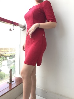 Đầm nữ chất nhung cao cấp GenViet