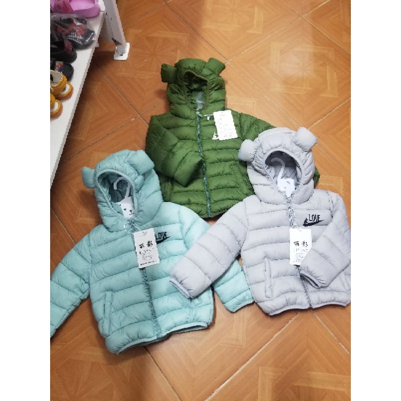 Áo phao tai gấu siêu nhẹ  ấm BT