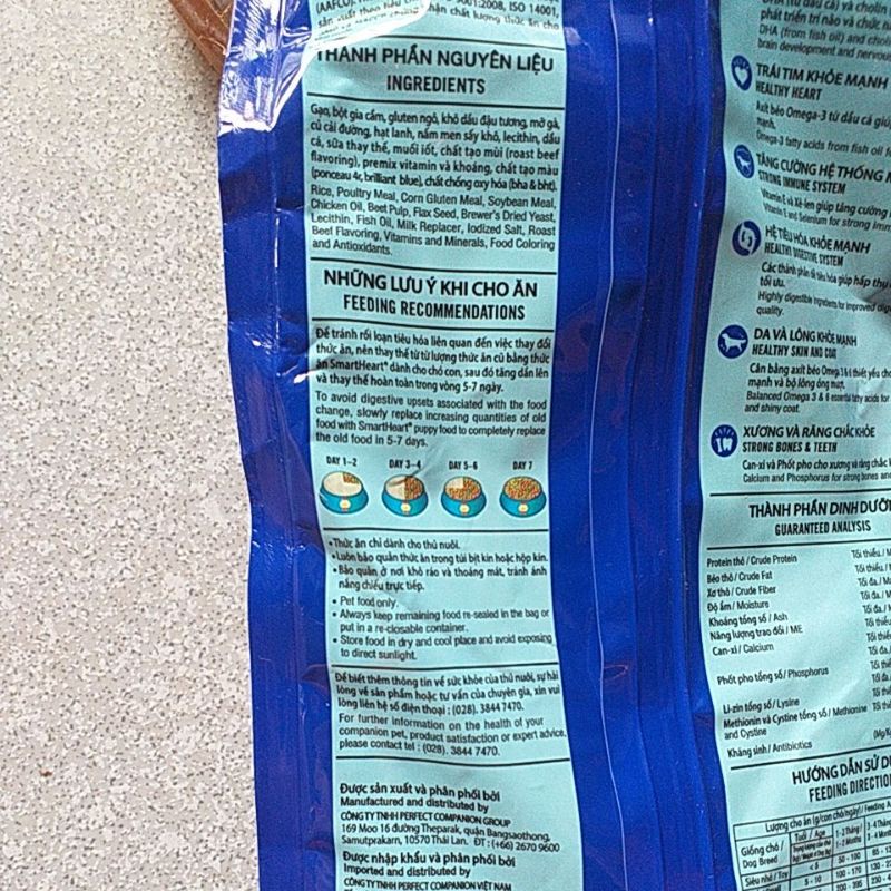 Thức ăn hạt khô cho chó con, cám chó vị thịt bò sữa ngon bổ dưỡng for pet boss