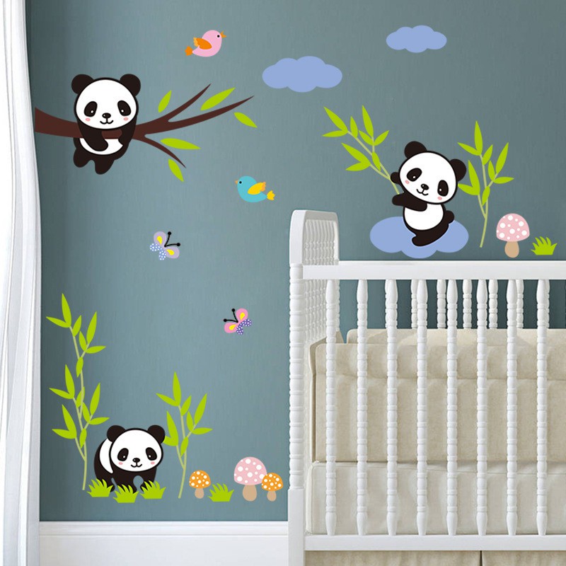 Decal dán tường, tranh dán tường động vật đáng yêu cho bé, tranh trang trí decor phòng nhiều mẫu lựa chọn - Mẫu 2