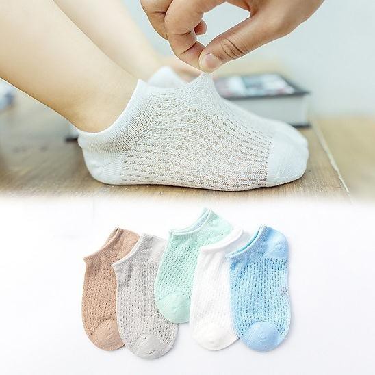 [RẺ VÔ ĐỊCH❤️] SET 5 ĐÔI TẤT LƯỚI HÀN QUỐC CHO BÉ YÊU