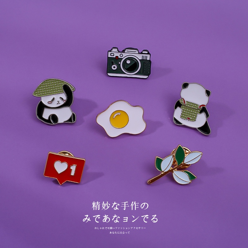Ghim cài áo hình hoạt hình thời trang Nhật Bản cho nữ