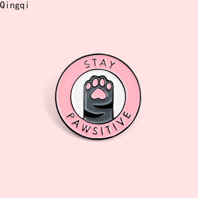 Ghim cài áo Miss Zoe tráng men hình mèo dễ thương