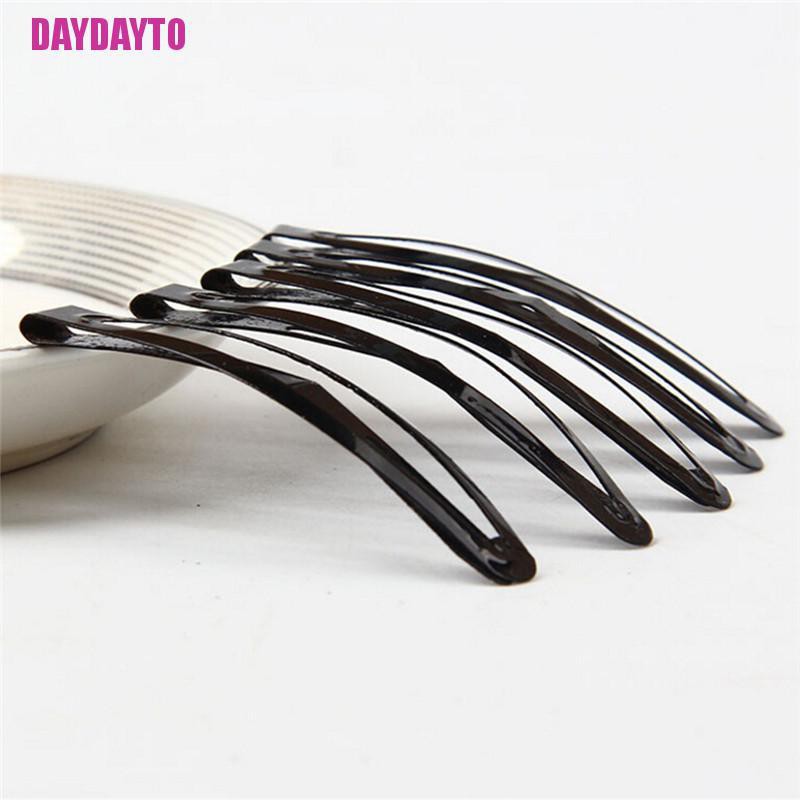 Set 12 Kẹp Tóc Màu Đen Kiểu Dáng Đơn Giản Cho Nữ