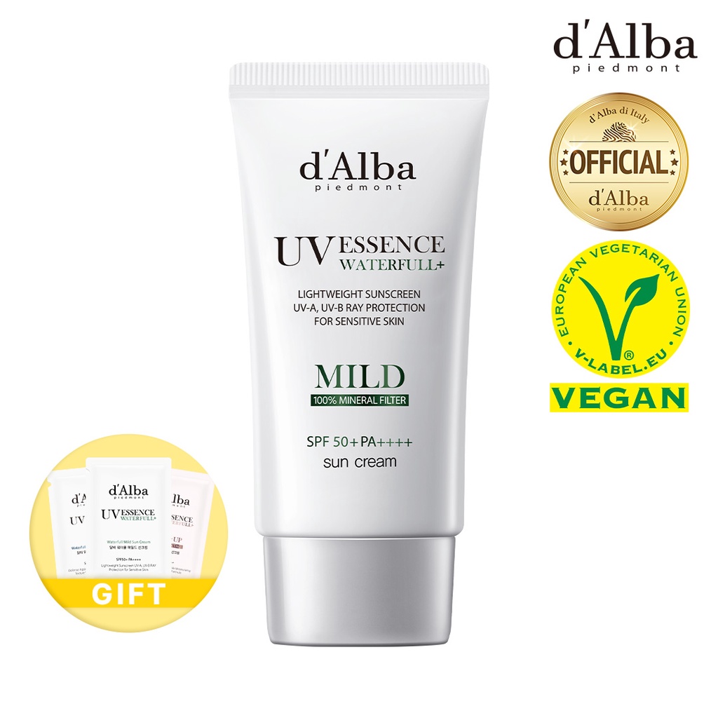 Kem chống nắng vật lý dịu nhẹ cho da nhạy cảm Waterfull Mild Suncream SPF 50+ 50ml