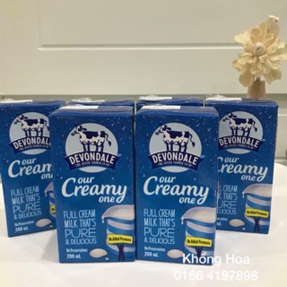 SỮA TƯƠI DEVONDALE FULL CREAM 200ml thùng/24 hộp