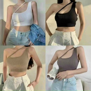 Áo bra lệch vai gân tăm quyến rũ ms9030