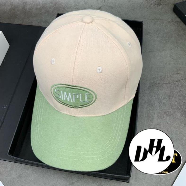 Mũ Lưỡi Trai Nhung Vá Kết Thêu Simple Thời Trang Thêu Chữ Nam Nữ