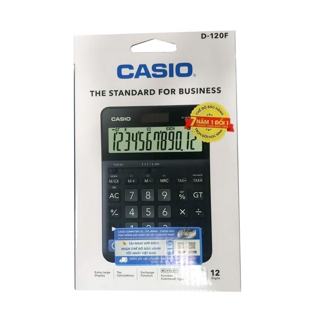 Máy Tính Văn Phòng Casio D - 120F - 4549526701351