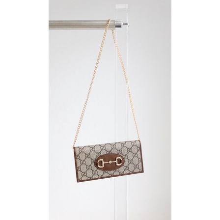 Ví clutch Gucci 3 màu mới dáng đẹp kèm dây đeo chéo size 19cm
