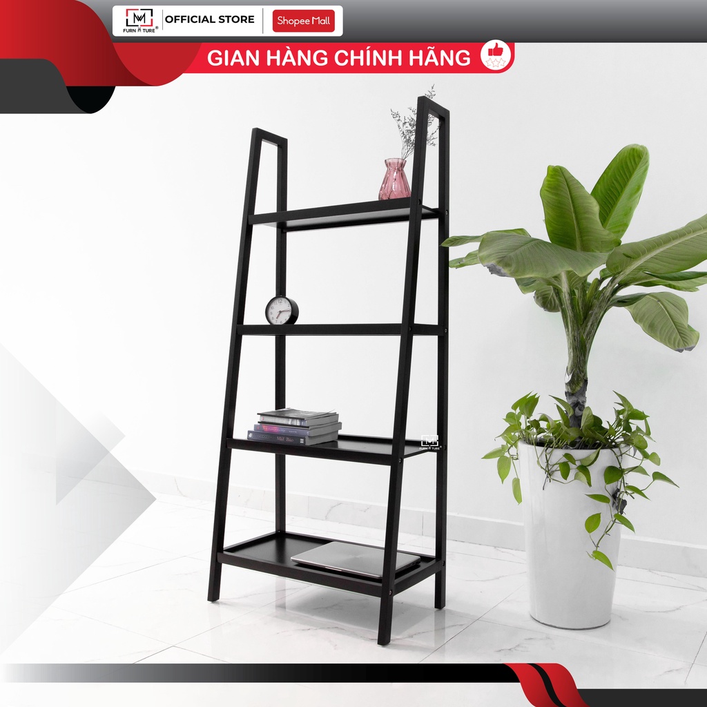 Kệ sách đa năng 4 tầng lắp ráp xuất khẩu hàn quốc MW FURNITURE - Nội thất trang trí