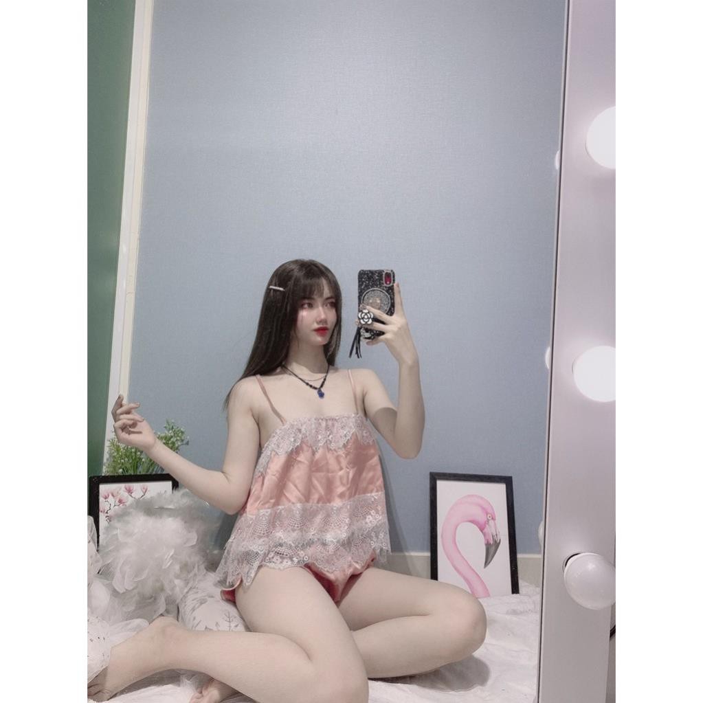 Đồ ngủ nữ ❣️❣️FREE SHIP❣️❣️ Đồ mặc nhà nữ lụa satin Freesize 40-60 kg <SALE 50%> | BigBuy360 - bigbuy360.vn