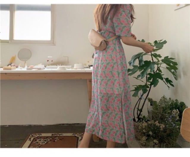 [ORDER 7-10D] VÁY MORAN MAXI HOA NHÍ XẺ SƯỜN | BigBuy360 - bigbuy360.vn