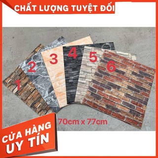 Bộ 5 tấm xốp dán tường giả đá 3d đẹp sang trọng