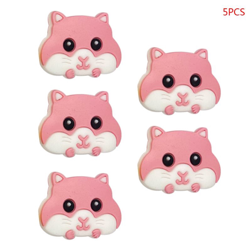 Set 5 Đồ Chơi Ngậm Mọc Răng Hình Chuột Hamster Dễ Thương Cho Bé