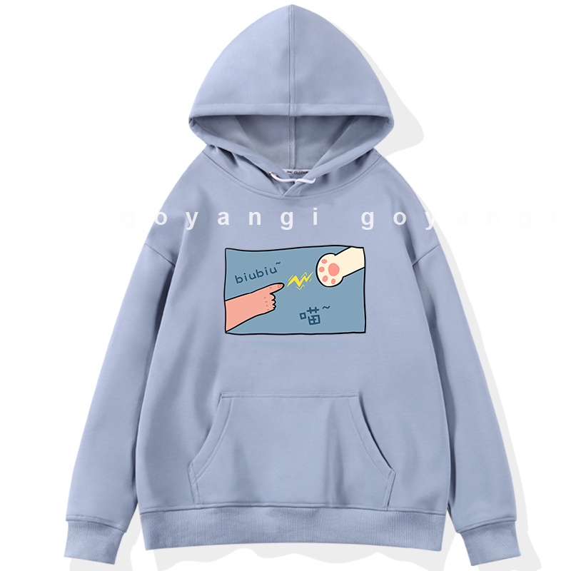 Áo Hoodie GOYANGI Unisex Biu Biu Form Rộng Oversize Phong Cách Hàn Quốc