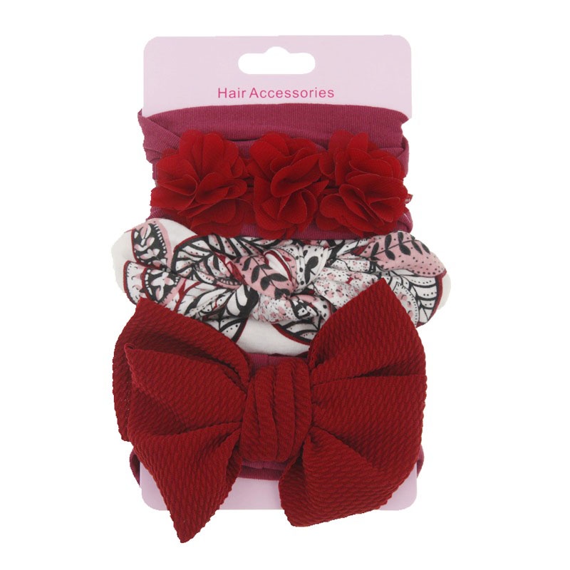 Set 3 Băng Đô Nơ Xinh Xắn Dành Cho Các Bé 0-3 Tuổi