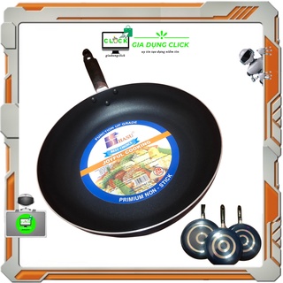 Chảo Chống Dính Đun Bếp Gas , Bếp Hồng Ngoại HASU 24cm - 26cm - 28cm - Hàng Việt Nam Chất Lượng Cao