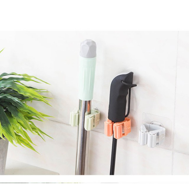 Kẹp treo chổi đa năng mẫu mới giá rẻ không cần khoan tường siêu tiện dụng- mã 112