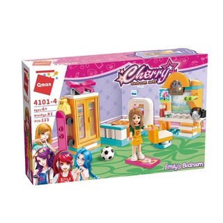 Bộ xếp hình Lego QMAN 4101-4 - Phòng ngủ của Emily