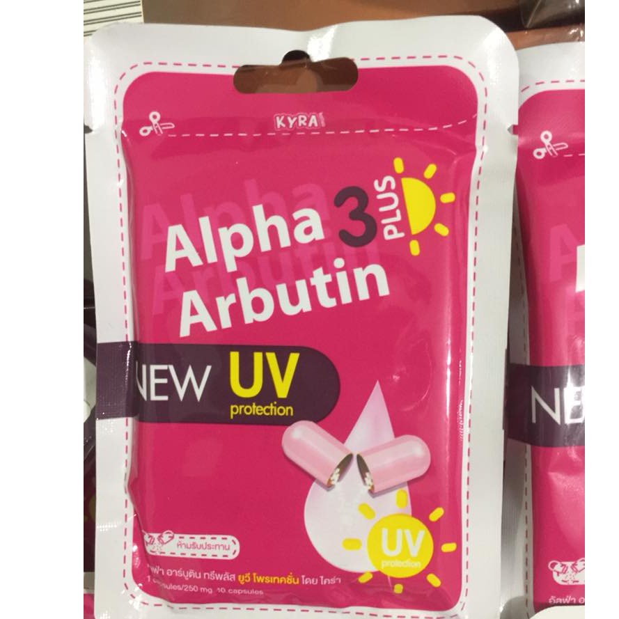 Vĩ 10 Viên Kích Trắng Alpha Arbutin 3 Plus Chống Nắng UV | BigBuy360 - bigbuy360.vn