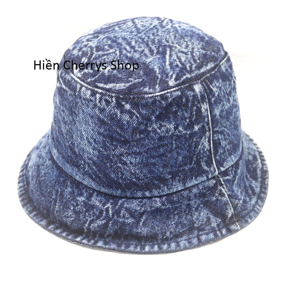Mũ Bucket Vành Cụp ❤️ Nón Jean Tai Bèo Cao Cấp Kiểu Thêu Chữ Phong Cách Hàn Quốc Hot trend 2022