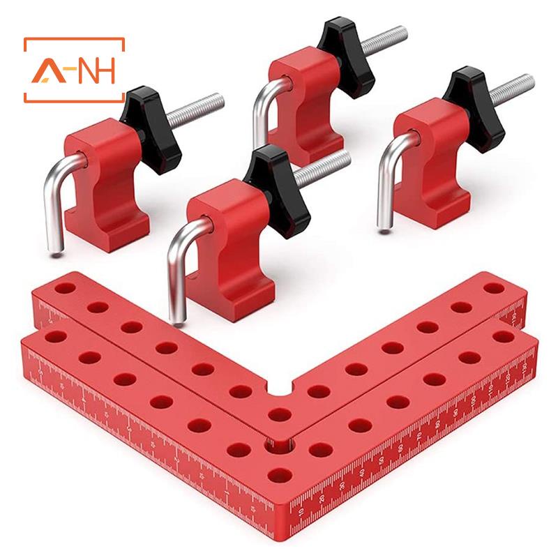 Kẹp Cố Định Góc Vuông 90 Độ Bằng Hợp Kim Nhôm