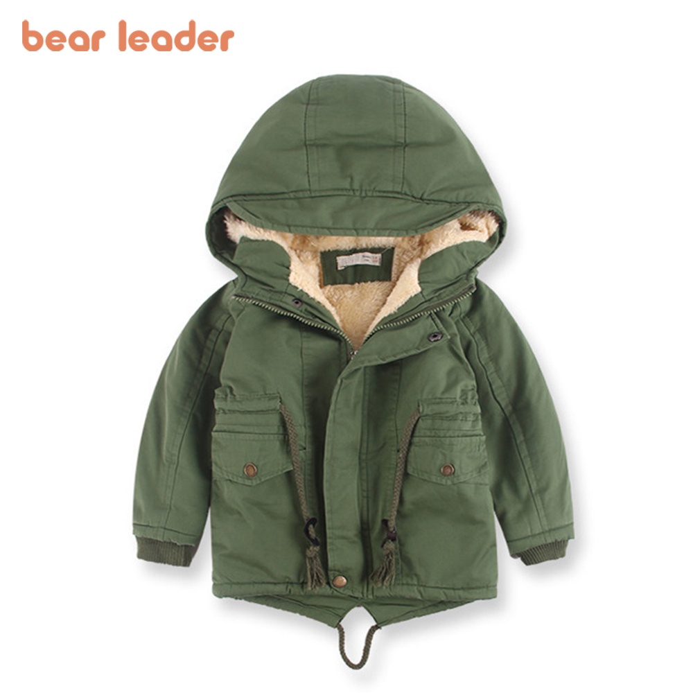 Áo khoác BEAR LEADER giữ ấm thiết kế thời trang thu đông 2022 dành cho bé trai 3-7 tuổi