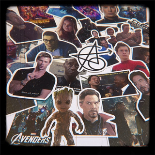Miếng Dán Trang Trí Hình Marvel Avengers Độc Đáo