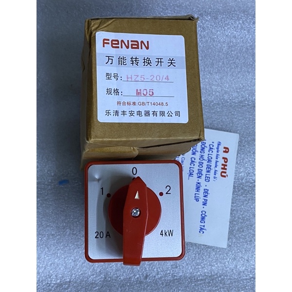 Công tắc  chuyển mạch Hz25-20/4 M05 20A/380v