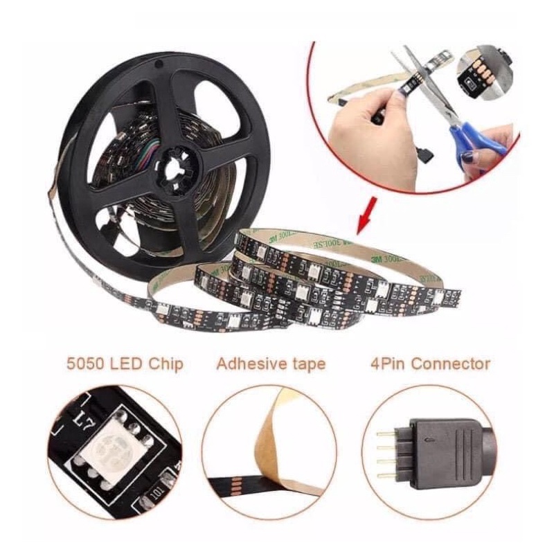 Trọn bộ đèn led RGB hót nhất 2022 5m