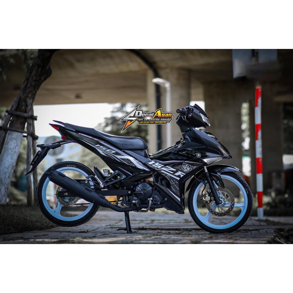Tem Rời Exciter 150 Y15ZR Đen Bạc Cực Hot | Chông Xước | Chống Bay Màu