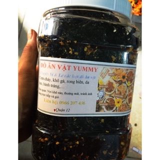 1 HŨ BỰ RONG BIỂN CHÁY TỎI ( 250gram )