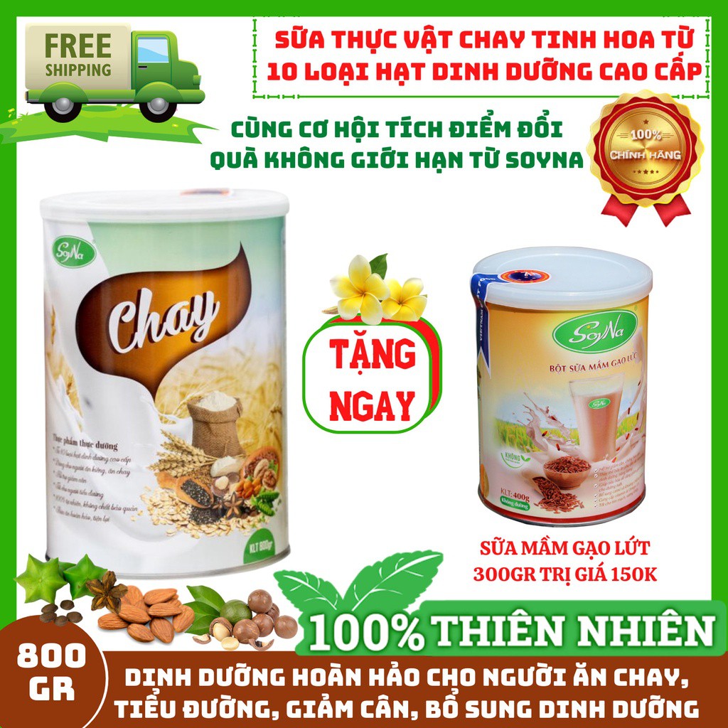 Sữa Hạt Chay SoyNa - Cung Cấp Nguồn Dinh Dưỡng Thanh Khiết - Sữa Thực Vật 10 Loại Hạt Cao Cấp