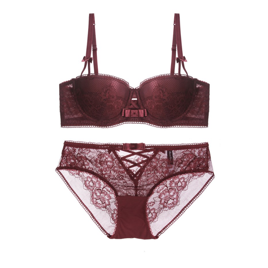 Bộ Đồ Lót Quả Ngang Có Gọng Đệm Mỏng Sang Chảnh Mới S093