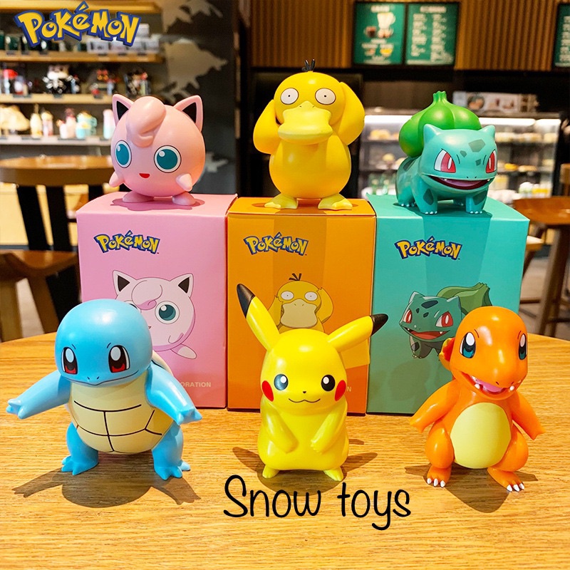 Mô Hình Pikachu, Phim Hoạt Hình Pokemon, Thích Hợp Trang Trí, Decor, Bộ Sưu Tập, Làm Quà Tặng - Full Box