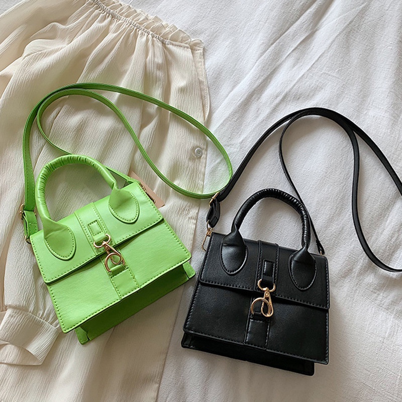 Túi Đeo Vai Màu Trơn Phong Cách retro Thời Trang Cho Nữ