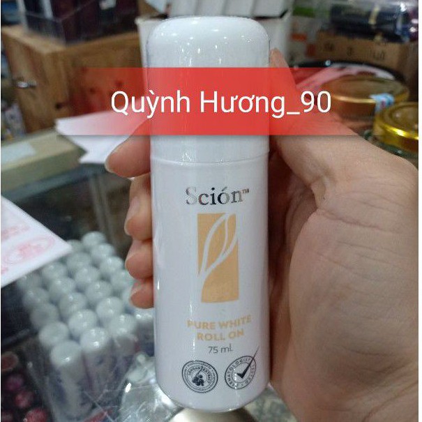 (Chính Hãng) Lăn khử mùi SCION Pure white roll on cho cơ thể khô thoáng