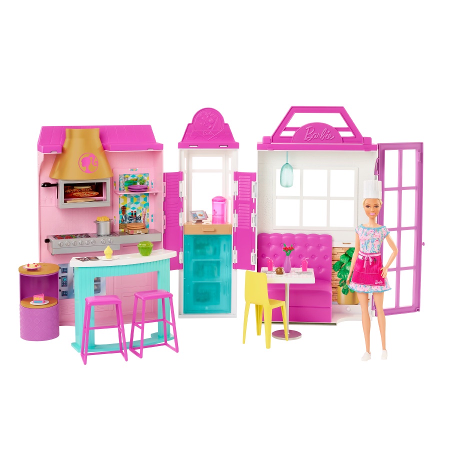 Đồ Chơi BARBIE Phòng Chơi Nhà Hàng Tiệc Nướng HBB91