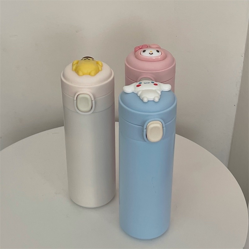 Bình nước giữ nhiệt dễ thương Cinamonroll,Kuromi, My melody,Pompompurin